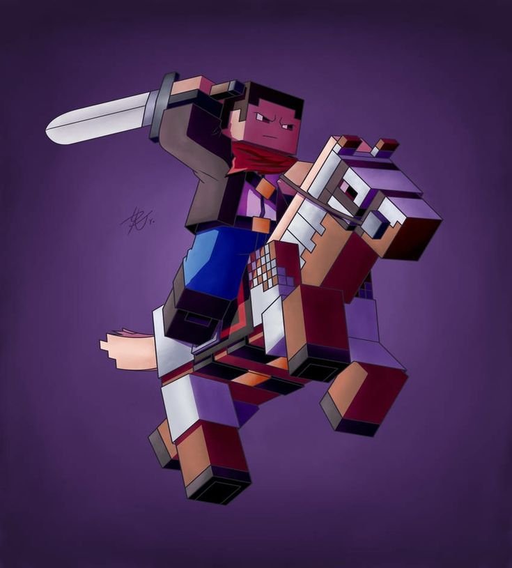 Minecraft PFP Sword Pose