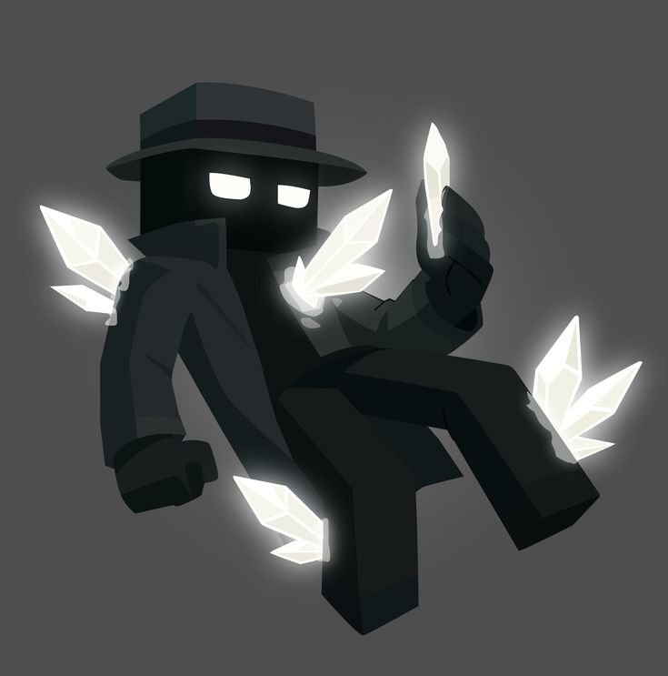 Minecraft PFP Black and White