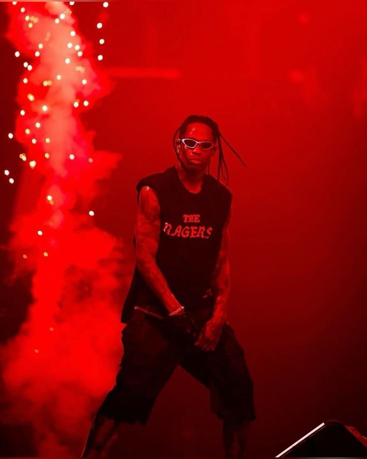 Travis Scott PFP Dark Red