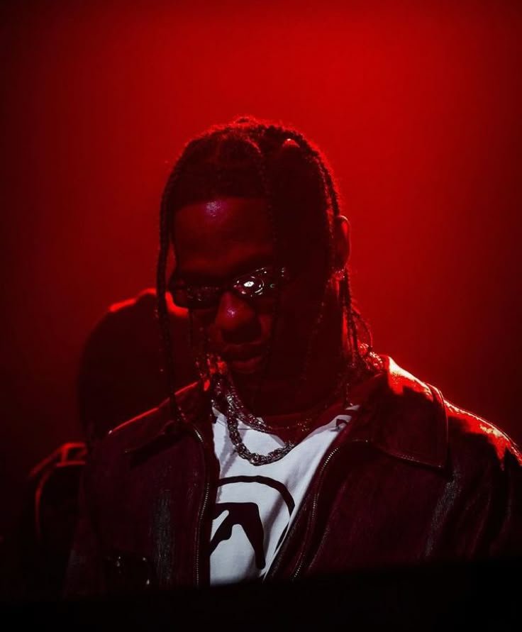 Travis Scott PFP Dark Red