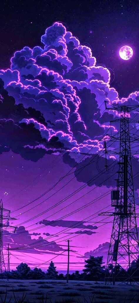 Purple PFP Background