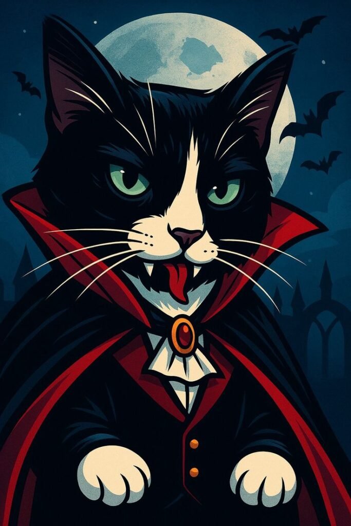 Black Cat Halloween PFP