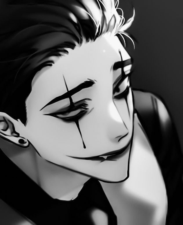 Joker PFP Black and White