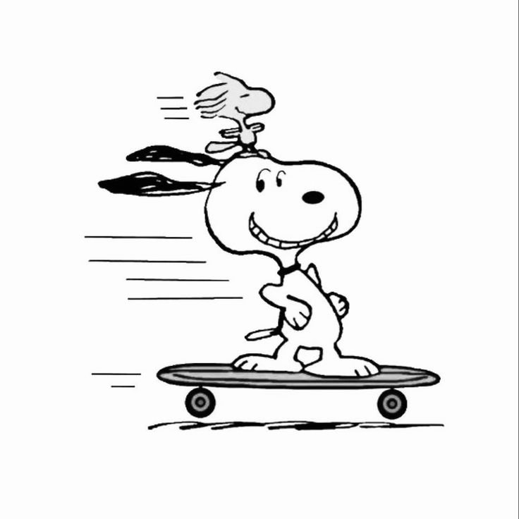 Snoopy PFP Black and White