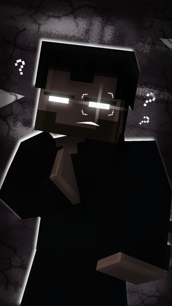 Minecraft PFP Black and White