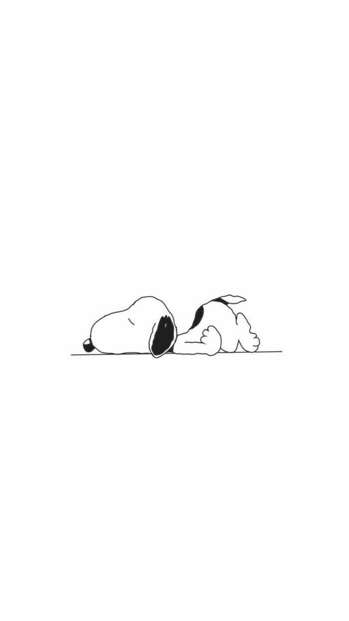 Snoopy PFP Black and White