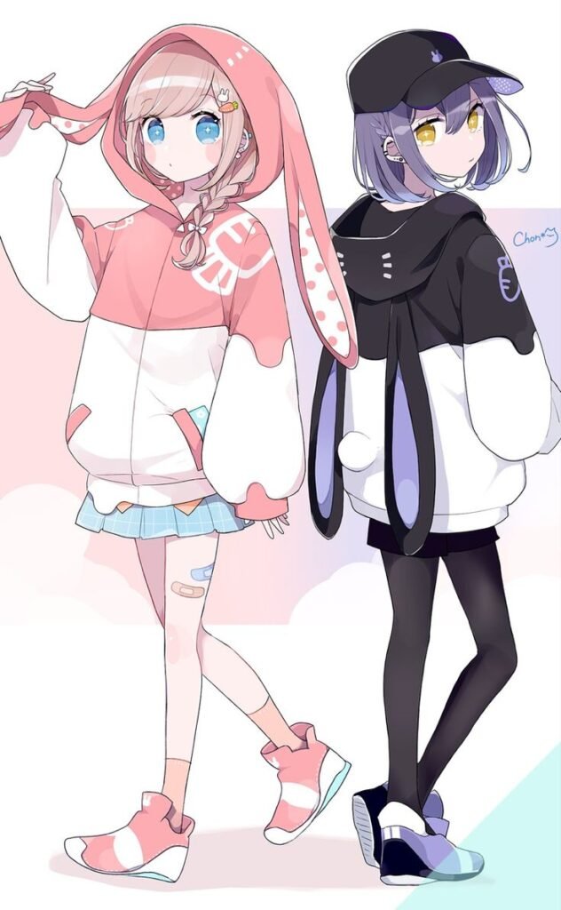 kuromi and cinnamoroll pfp