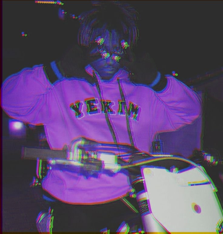 Juice wrld pfp purple