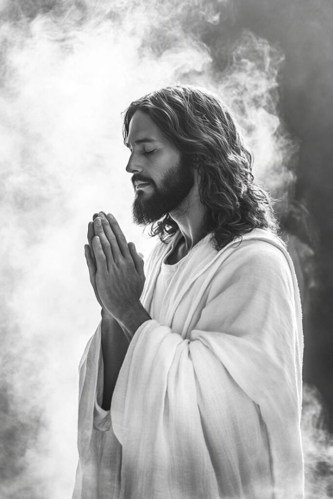 Jesus PFP Black and White