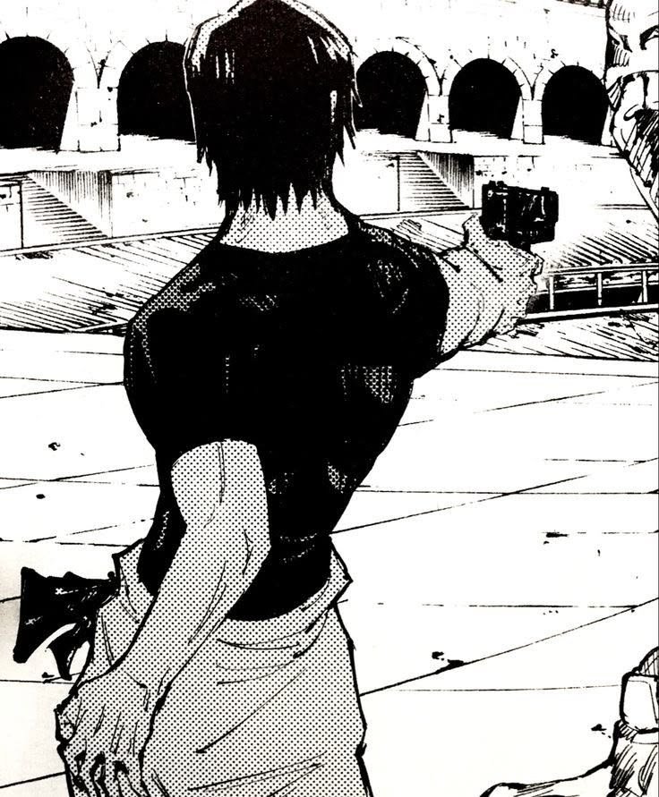 Toji pfp black and white