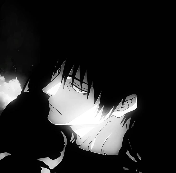 Toji pfp black and white