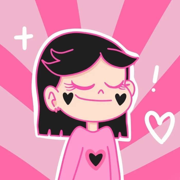 Aesthetic Cute Pink PFP Girl