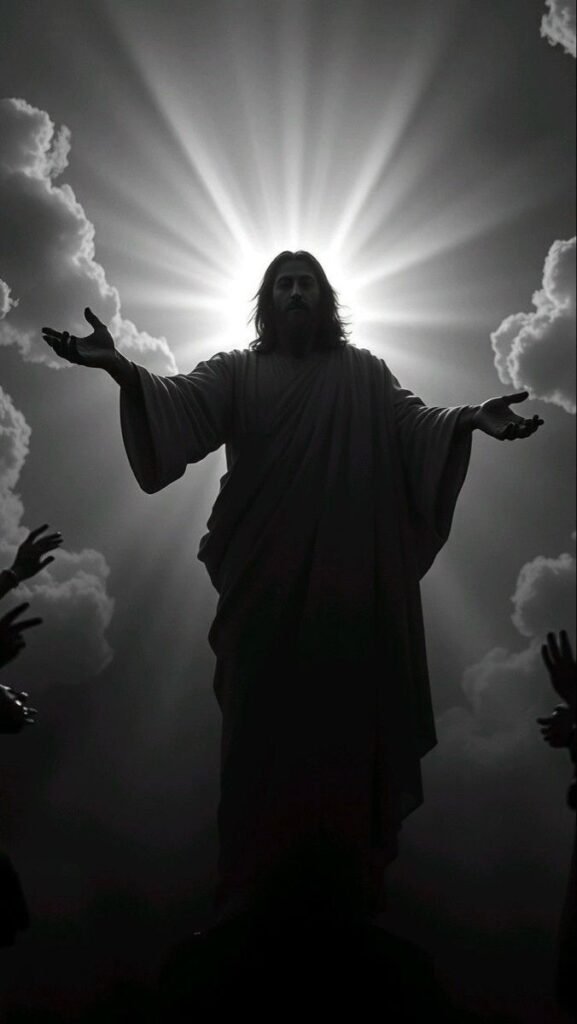 Jesus PFP Black and White