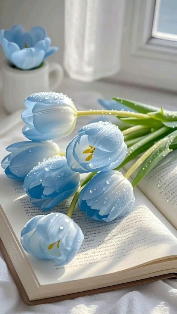 Aesthetic Blue Flower PFP
