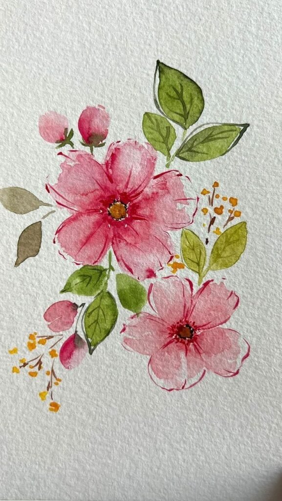 Aesthetic Flower Drawing