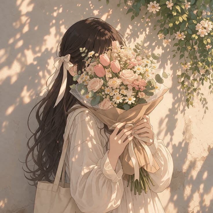 Aesthetic Flower PFP Girl