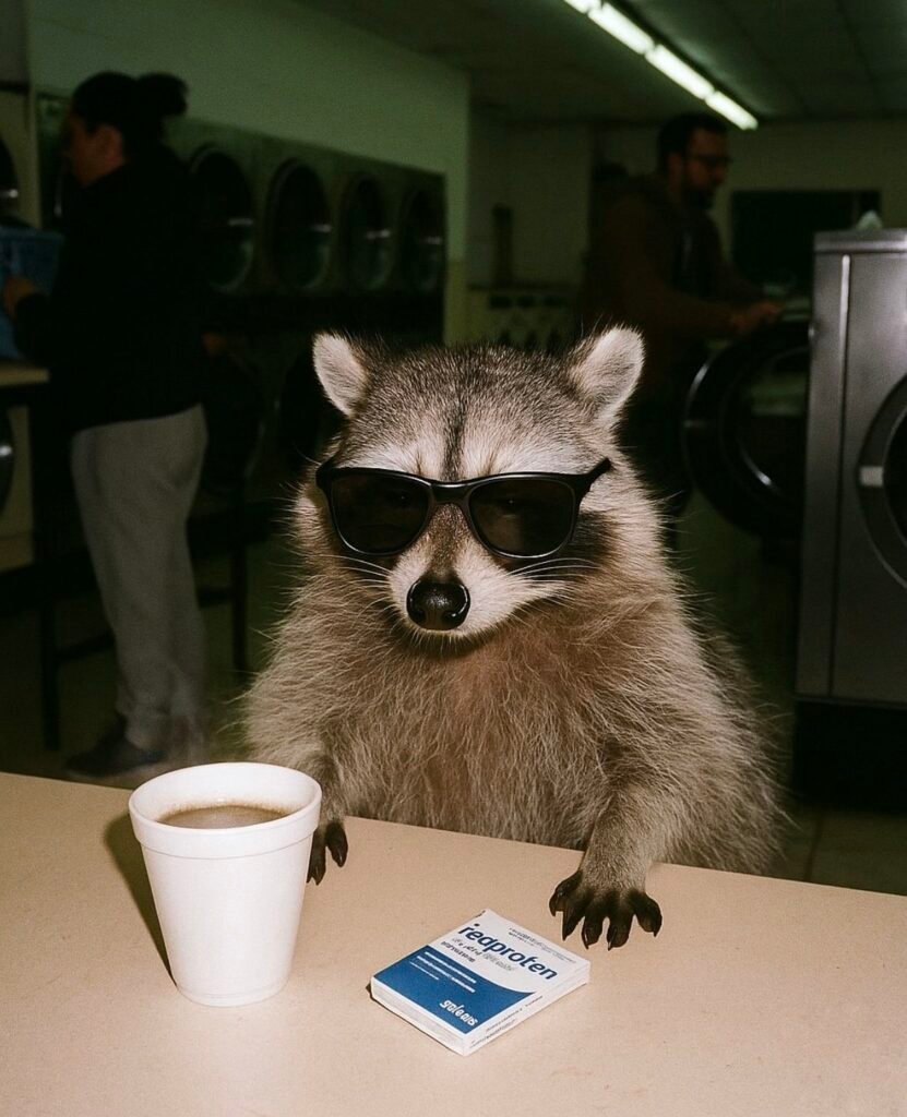 Aesthetic Raccoon PFP Boy