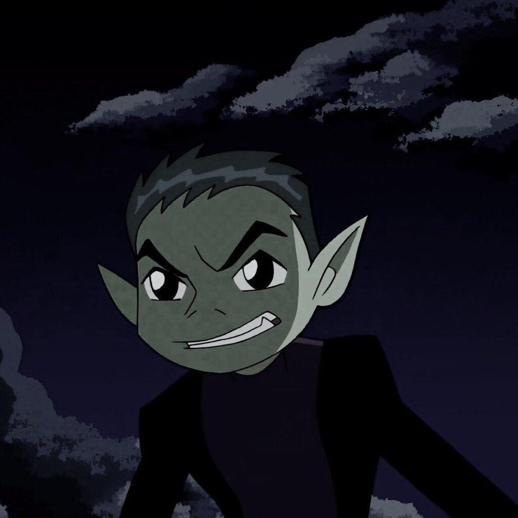 Beast Boy PFP Black And White