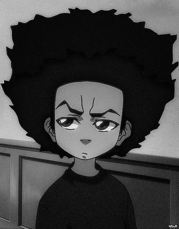 Boondocks PFP Black And White