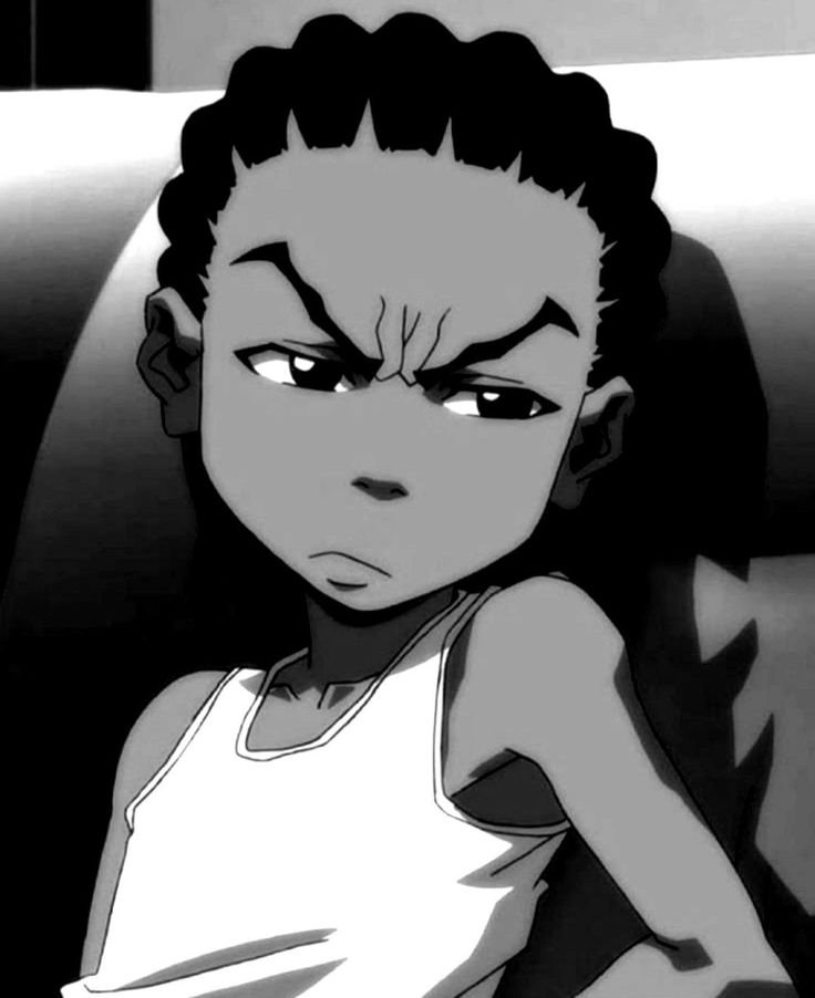 Boondocks PFP Black And White