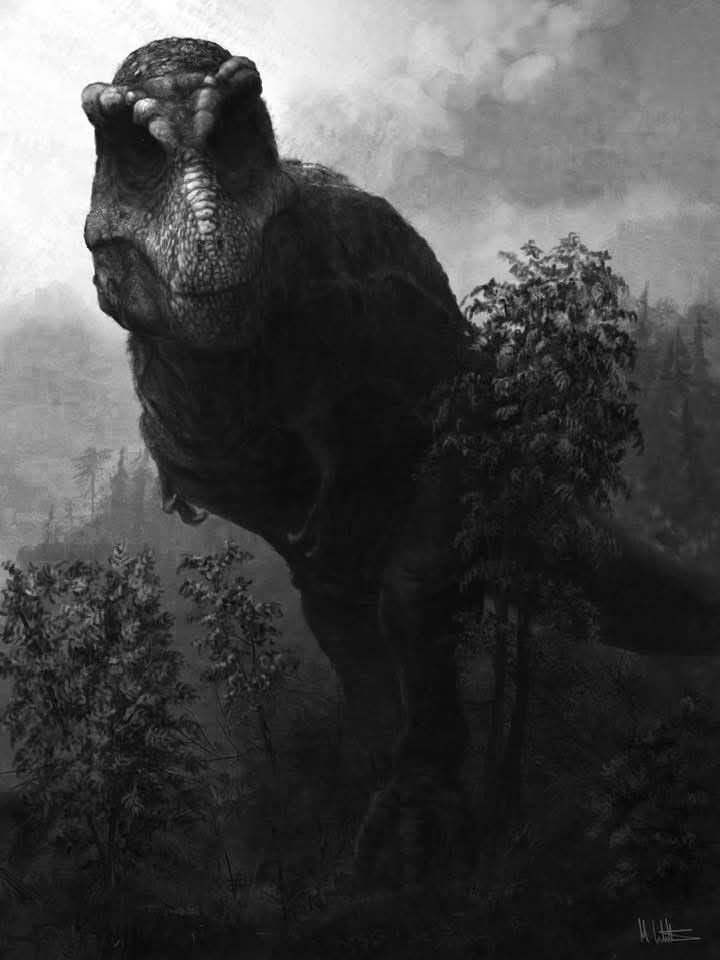 Dinosaur PFP Black And White