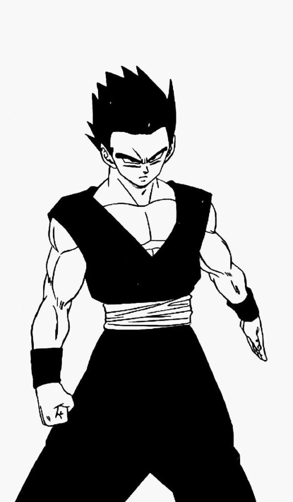 Gohan PFP Black And White