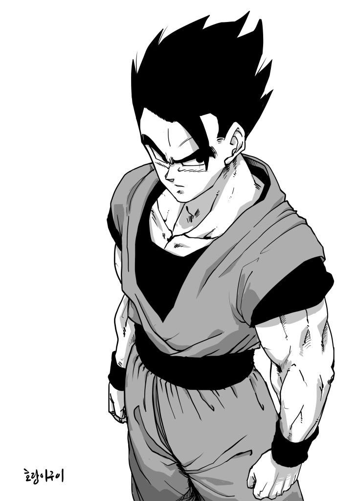 Gohan PFP Black And White