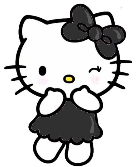 Hello Kitty PFP Black And White
