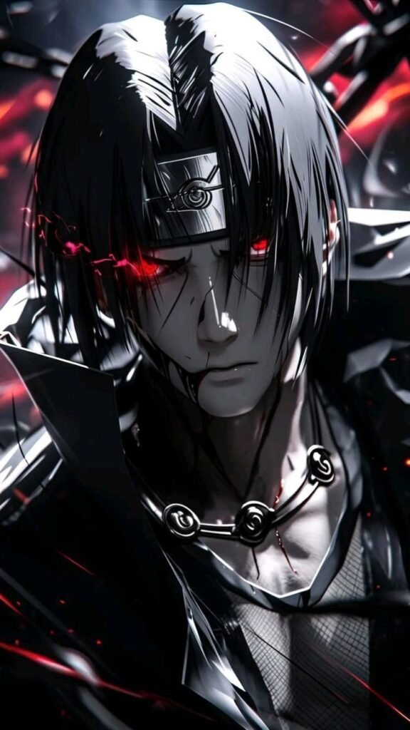 Itachi PFP Black And White