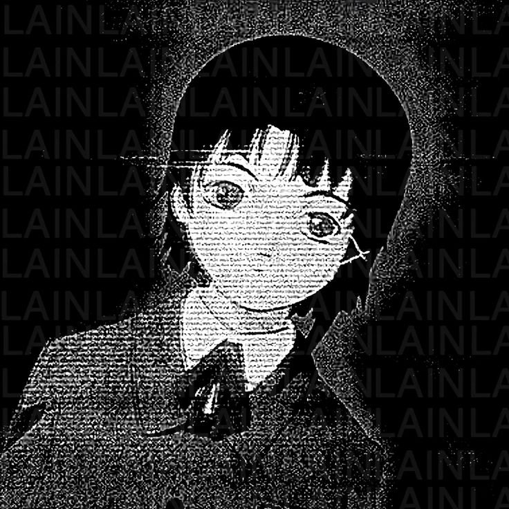 Lain PFP Black And White