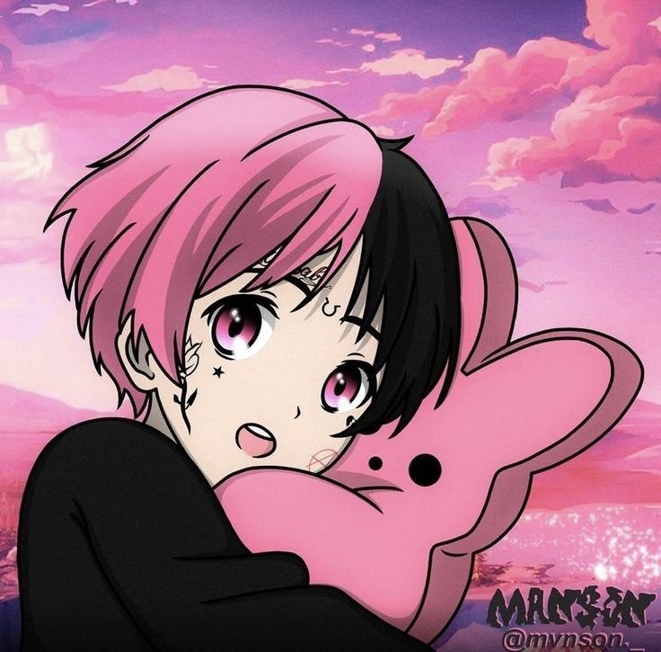 Lil Peep PFP Anime
