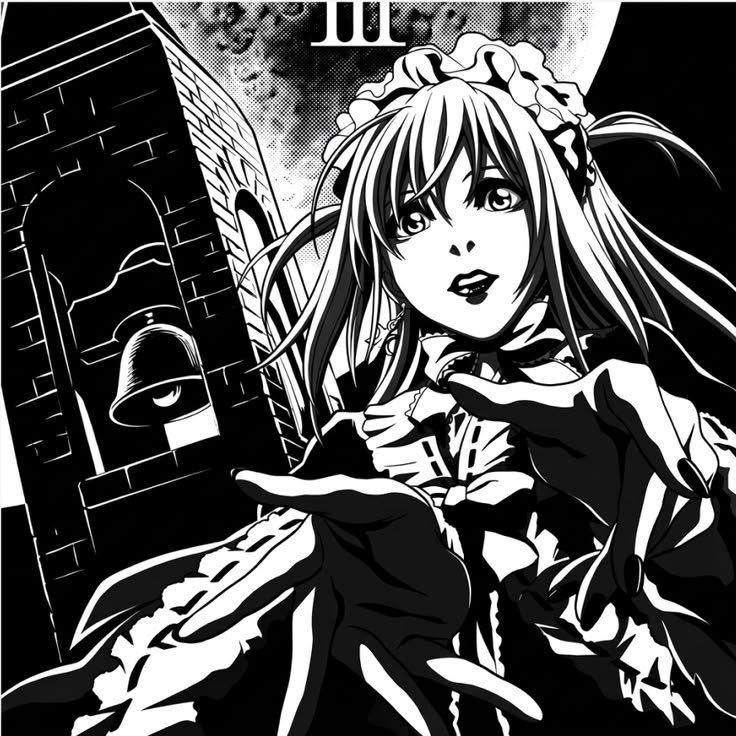 Misa PFP Black And White
