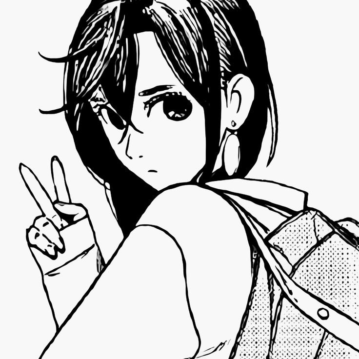 Momo Ayase PFP Black And White