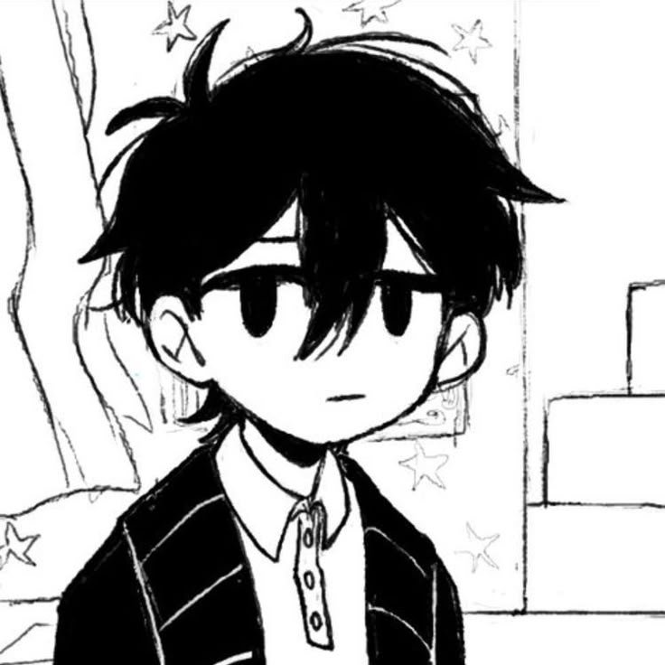 Omori PFP Black And White