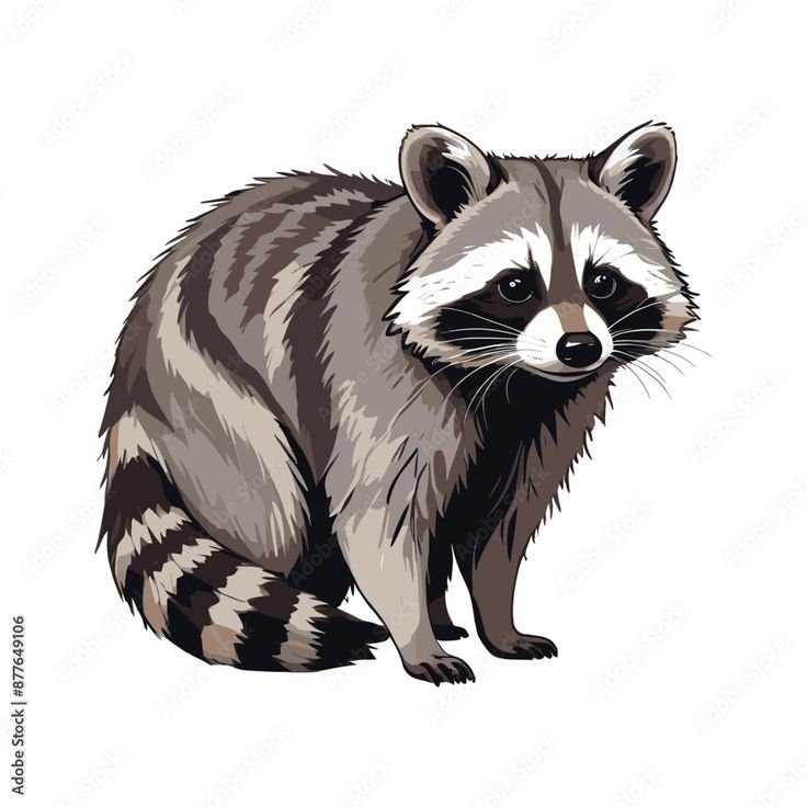 Raccoon Drawing Realistic