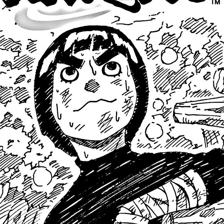 Rock Lee PFP Black And White