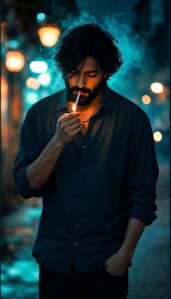 Sad Smoking DP For WhatsApp